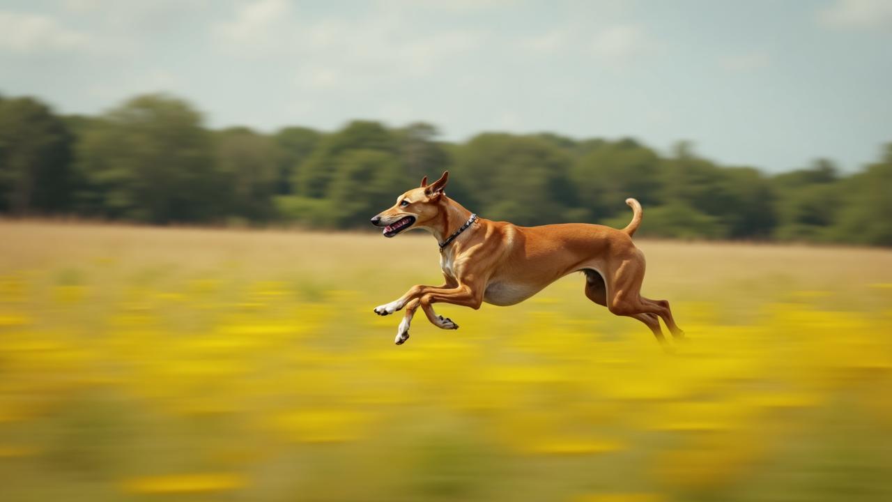 Cães rápidos correndo