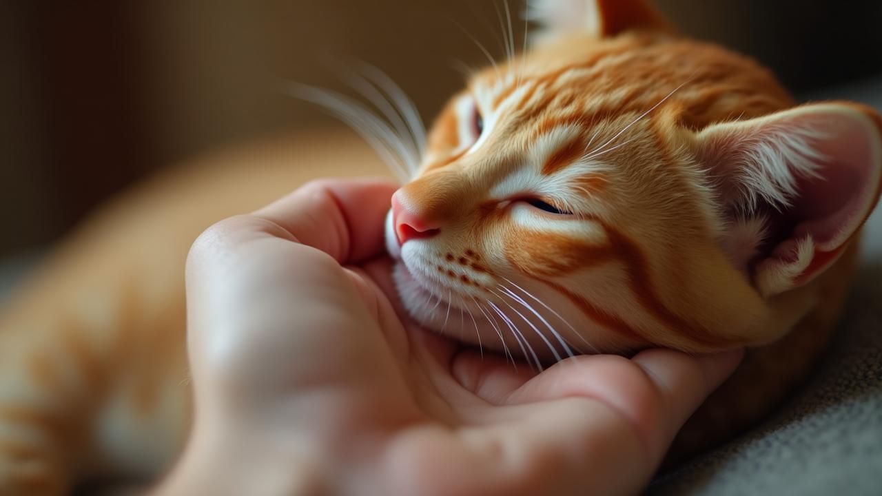 Gato demonstrando afeto
